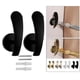 thumbnail image 4 of 2 ganchos modernos para sujetar cortinas, accesorios para cortinas de oficina. Negro, 4 of 6