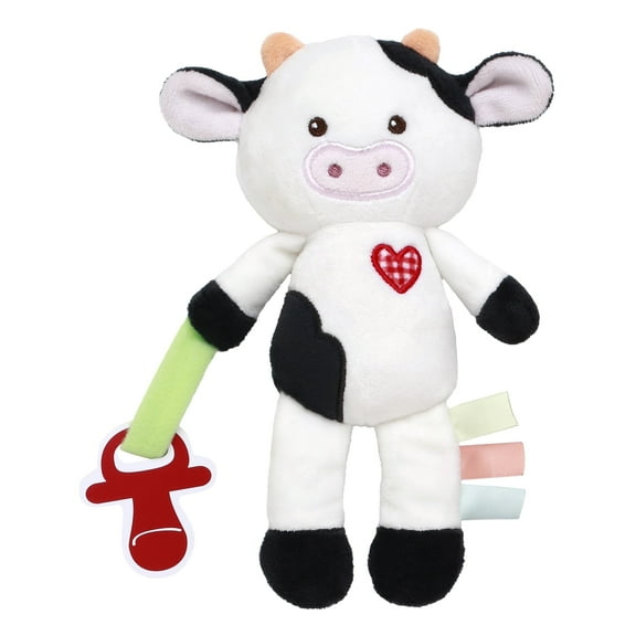 Magic Years 8 inch Cow Paci Buddy Plush Toy with Pacifier Strap