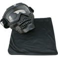 thumbnail image 3 of Birdz Skullbird Black Padded ATV Motorcycle Riding Goggle with Face Mask (Clear), 3 of 3