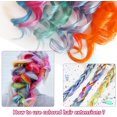 thumbnail image 2 of LAICAIW 22 Pcs Extensions de Cheveux Colorées Bouclées Ondulées Accessoires pour Filles Femmes Enfant, Mèches de Fête Multicolores à Clipser Postiche Arc-en-Ciel Synthétique (Ensemble Coloré), 2 of 6