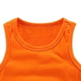 thumbnail image 4 of Splozh Boys Sleeveless Shirt Boys Sleeveless Shirt Undershirts Workout Base Layer Vest Soccer Shirts Casual Athletic Tees 18-24 Months,Orange, 4 of 5