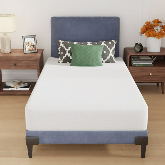 WSSYzyzf Twin Size 8-inch Base Foam Mattress, Medium Firm CertiPUR-US Certified Bed-in-a-Box