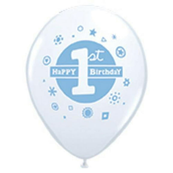 LOONBALLOON Birthday-for-him-Balloons, 11″ 1ST BIRTHDAY BOY