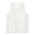 thumbnail image 7 of Men's Breathable Mesh Tank Top Sleeveless See Through Muscle Shirt for Workout Beach Summer Casual Wear, 7 of 7