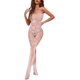 thumbnail image 1 of XmhyTop Medias de Cuerpo Completo, Bodysuit Mujer con Diseño Transparente y Elástico Alto Estampado Reticulado,El estilo A, Talla Única Rosa, 1 of 5