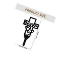 thumbnail image 2 of FESTFENDS Estaca Metálica Con Cruz Para Jardín Y Cementerio Uso Decorativo Color Negro, 2 of 8
