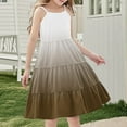thumbnail image 4 of 13-14 Years Girls Summer Dress Sleeveless Casual Floral Sundress for Girl 4-15 Years, 4 of 7