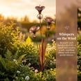 thumbnail image 2 of Flamed Copper Three Calla Lilies Garden Stake with Bells,Metal Flower Yard Art Decor Outdoor Wind Bell Stake for Lawn Patio Garden Decoration Rustic Ornament, 2 of 7