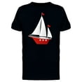 thumbnail image 1 of Red Ship Doodle T-Shirt Men -Image by Shutterstock, Male Medium, 1 of 2
