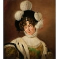 thumbnail image 2 of Giuseppe Molteni 12x13 Black Ornate Wood Framed Double Matted Museum Art Print Titled: Portrait of Zofia Potocka Nee Branicka (ca. 1830), 2 of 5