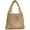 Khaki, variant on Mini Clutch Handbag Fishing Net Bucket Bag Cotton Rope Crochet Drawstring Woven Beach Bag Small Tote for Women Girls