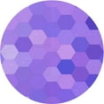 thumbnail image 1 of Ahgly Company Indoor Round Patterned Heliotrope Purple Area Rugs, 8' Round, 1 of 6