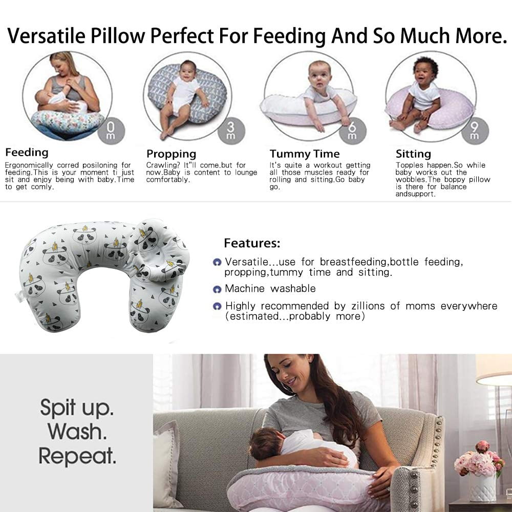 tummy time on nursing pillow