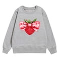 thumbnail image 4 of shqvo Girls Sweatshirt Valentines Graphic Sweatshirts Boys Girls Strawberry Printed Sweater shirt Long Sleeve Crewneck Pullover Tops 1-7 Year Kids, 4 of 4