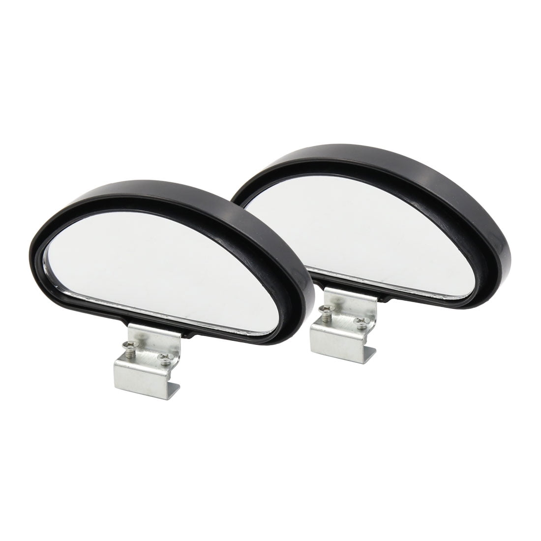 Rear Side View Mirror Wide Angle Blind Spot 2pcs Universal Black Shell