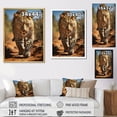 thumbnail image 4 of Designart "Portrait of an African Leopard I" Animals Floater Framed Canvas Print, 4 of 7