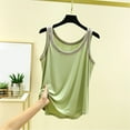 thumbnail image 2 of Fheaev Summer Tank Tops For Women 2024 Going Out Tops Women'S Casual And Fashionable Outerwear Solid Color Round Neck Sleeveless Top, 2 of 5