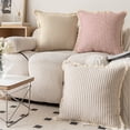 thumbnail image 5 of Throw Pillow Covers 18x18 Inch, Black Decorative Square Pillowcases, Farmhouse Holiday Cushion Covers for Couch Sofa Living Room Bedroom Outdoor Home Decor, 5 of 7