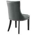 thumbnail image 4 of Modway Marquis Solid Wood and Vegan Leather Dining Chair in Gray, 4 of 8