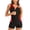 Red, variant on One Piece Swimsuit for Women Zip Up Athletic Swimwear Training Bathing Suit Color Block Red