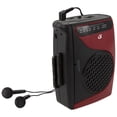 thumbnail image 2 of GPX CAS337B Cassette Player with AM/FM Radio, Built-in Microphone, and Stereo Earbuds Included, 2 of 6