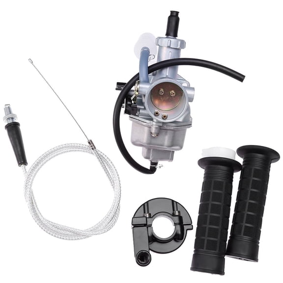 Anxingo PZ26 Carburetor Carb Replacement for HONDA XR100 XR100R CRF100F XR200 XR200R XL125S XL100S CB125S with Handlebar Hand Grips Throttle Cable