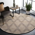 thumbnail image 2 of SAFAVIEH Marbella Baxter Diamond Area Rug, Natural/Ivory, 6' x 6' Round, 2 of 8