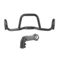 thumbnail image 2 of Colaxi Bike Handlebar Bicycle Handle Bar Easy to Install Round Tube Bike Riser Bar Replacement for Mountain Road Bikes Cycling Part Handlebar and Stem, 2 of 8