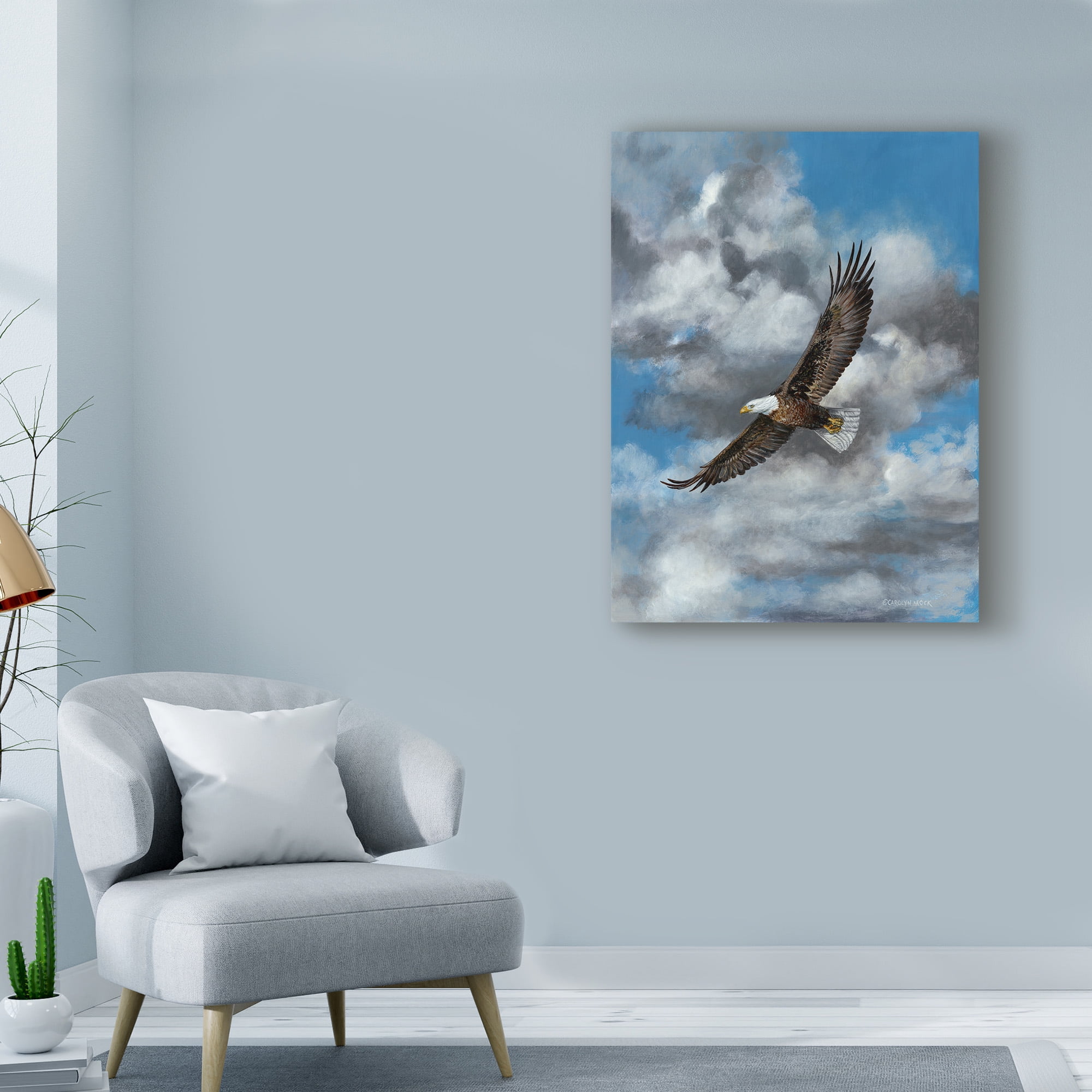 Trademark Fine Art 'The Soaring Eagle' Canvas Art by Carolyn Mock