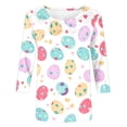 thumbnail image 6 of Womens Blouses Dressy Casual Summer,Easter Shirts for Women Cute Bunny Print Tops 3/4 Sleeve Casual Crewneck Pullover Holiday Blouses, 6 of 6