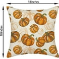 thumbnail image 2 of Fall Pillow Covers 18x18 Burnt Orange Pumpkin Print Decor Throw Pillows Case for Couch Autumn Harvest Thanksgiving Farmhouse Indoor Outdoor Decorative Cushion Cases for Sofa Bed Set of 2, 2 of 6