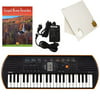 Casio SA-76 44 Key Mini Keyboard Deluxe Bundle Includes Bonus Casio AC Adapter, Desktop Music Stand & Gospel Hymn Favorites Beginning Piano Solo Songbook