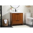 thumbnail image 2 of 30 inch single bathroom vanity in Teak, 2 of 8