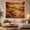 Driftwood Beach, variant on Sunset Dominated Hues with Scattered Clouds Catching Fading, Mystical Fantasy for Space Lovers, Galaxy Room Decor, Housewarming Gift, Tapestry Wall Hanging for Bedroom and Dorm