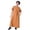 Brown, variant on Boys Kaftan Thobe Casual Short Sleeves Robe Crew Neck Kids Robe Black Abaya 13-14 Years