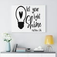 thumbnail image 2 of Scripture Walls Matthew 5:16 Your Light Shine Bible Verse Canvas Christian Wall Art Ready to Hang Unframed, 2 of 12