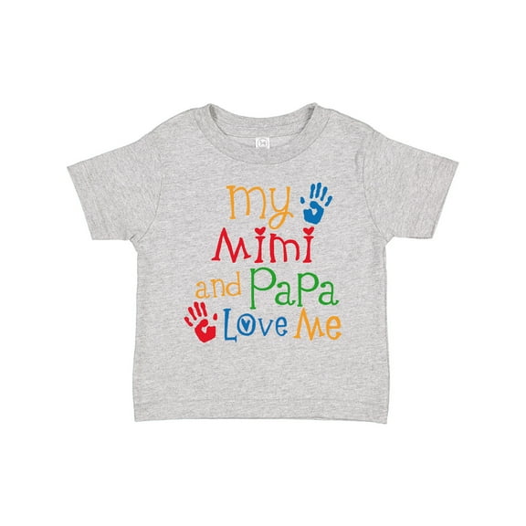 Inktastic Mimi and Papa Love Me Boys or Girls Toddler T-Shirt