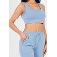 thumbnail image 3 of French Terry Cropped Tank and Joggers Ensemble, 3 of 11