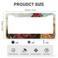 thumbnail image 3 of License Plate Cover Rooster with Golden Wheat Fields Funny License Plates 2 Pieces Farmhouse Animal Aluminum Metal License Plate Frames for Women Men Auto Decoration Hardware 15.9*30.9CM, 3 of 6