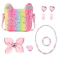thumbnail image 2 of Monedero Mibasies para niñas pequeñas, joyas de vestir, arcoíris rosa, 2 of 6