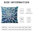 thumbnail image 6 of Acheng Spring Teal Dahlia Pillow Covers Navy Blue Teal Floral Couch Pillow Cases Modern Abstract Throw Pillows Summer Home Decor for Living Room Bedroom Bed Cushion Outdoor,Set of 2 White, 6 of 6