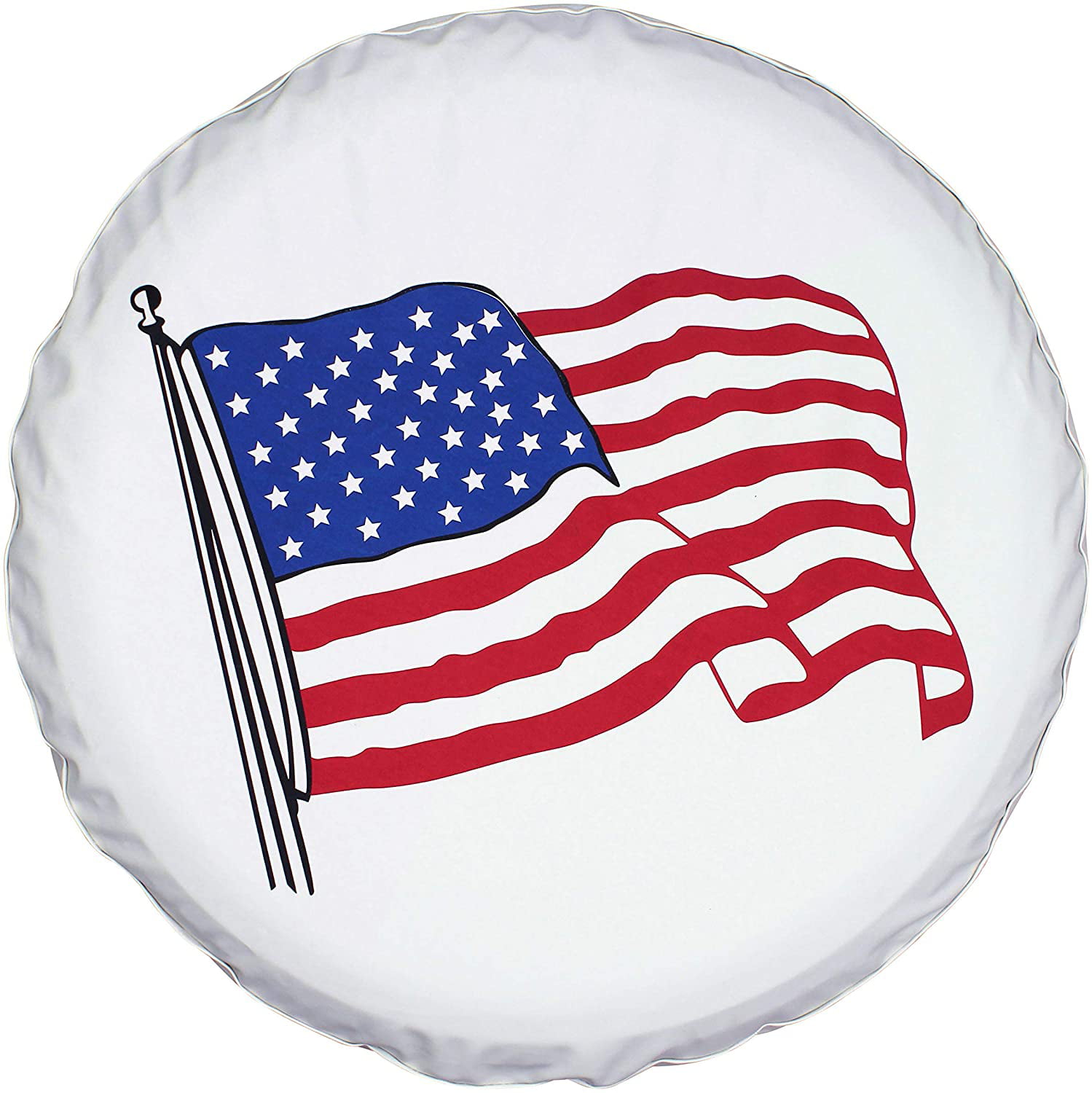 16 Inch Black Spare Tire Wheel Cover PVC Protector American Flag 30'' 31'' Fit 