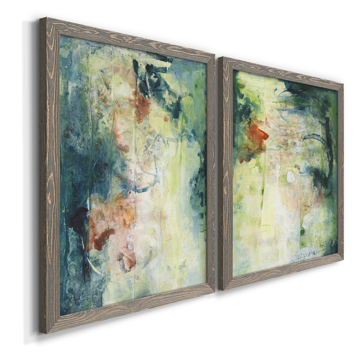 Nature's Elements I - Premium Framed Canvas 2 Piece Set - Ready to Hang