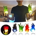 thumbnail image 5 of Bola de fuego flotante de Halloween, accesorios geniales de fuego artificial falso, accesorio de llama LED brillante creativo, decoración creativa de juego de rol portátil para fiesta de Navidad, camp, 5 of 5