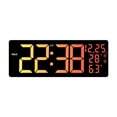 thumbnail image 4 of deevoka LED Digital Wall Clock Calendar 12/24H  degreeF/ degreeC Switchable Auto Dimming Date Week, 4 of 9