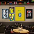 thumbnail image 2 of 1 póster de N-Neymar, autoadhesivo, impermeable, de papel, para decoración de pared de cafetería, bar y habitación, 2 of 5