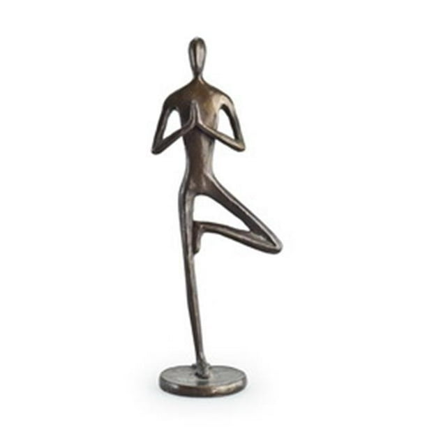Danya B. ZD5792S Sculpture de Bonze d'Arbre de Yoga