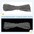 thumbnail image 4 of Uxcell Corde Paracorde Réfléchissante, Corde Paracorde Fluorescente pour Camping Randonnée Pêche Gris 49 Pieds, 4 of 7