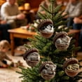 thumbnail image 4 of Christmas Resin Hanging Ornaments ，Cute Forest Animal Ornaments 2D Funny Woodland Wildlife Tree Ornaments for Xmas Tree Decorations Fall Holiday Indoor Party Decor, 4 of 9