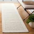 thumbnail image 2 of SAFAVIEH Marbella Helen Bordered Runner Rug, Ivory/Brown, 2'3" x 9', 2 of 8